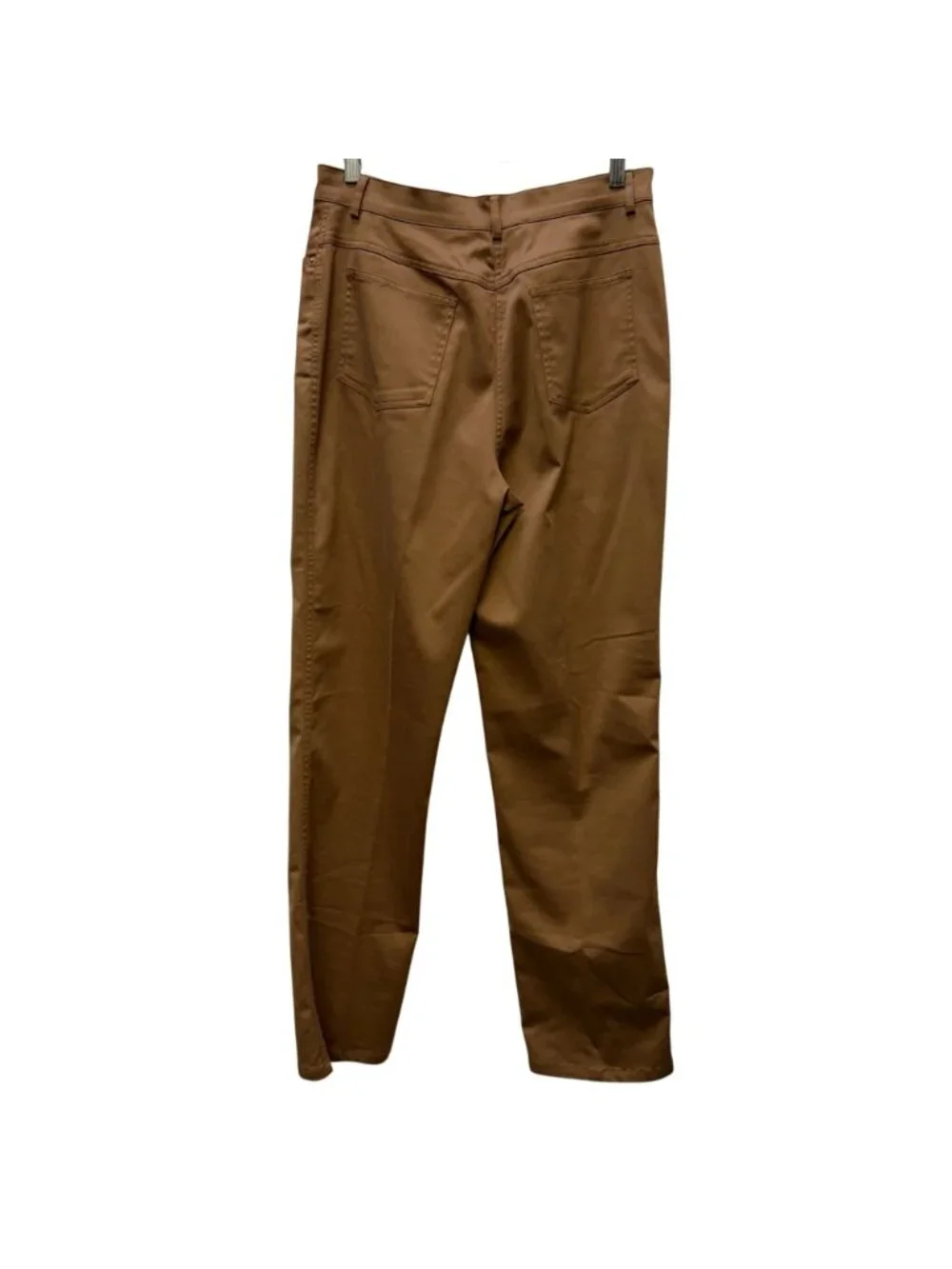 St. John Brown High-Rise Straight-Leg Pants Size 6